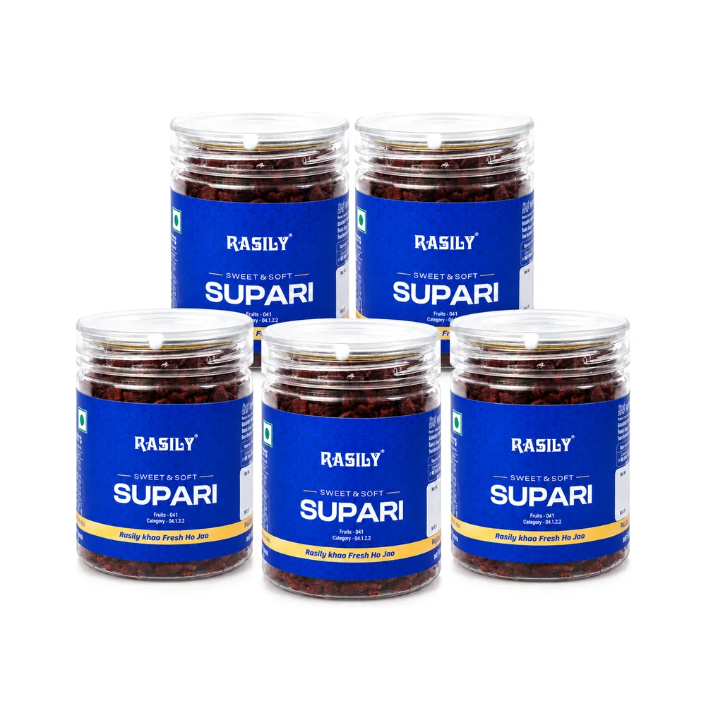 Rasily Sweet & Soft Supari – Pack of 5 5 × 100g